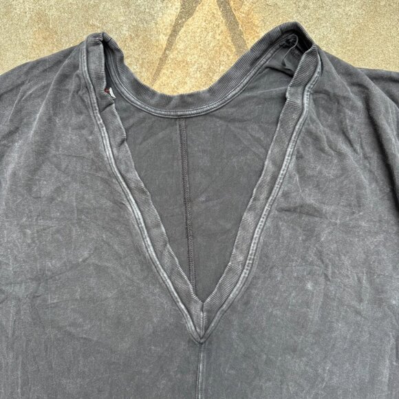 Free People Movement Hot Shot Tee Romper XS Washed Black - Picture 2 of 13